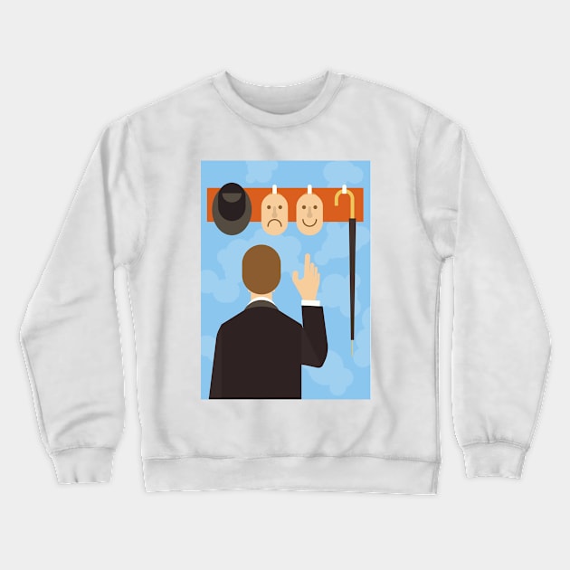 magritte art Crewneck Sweatshirt by anghewolf